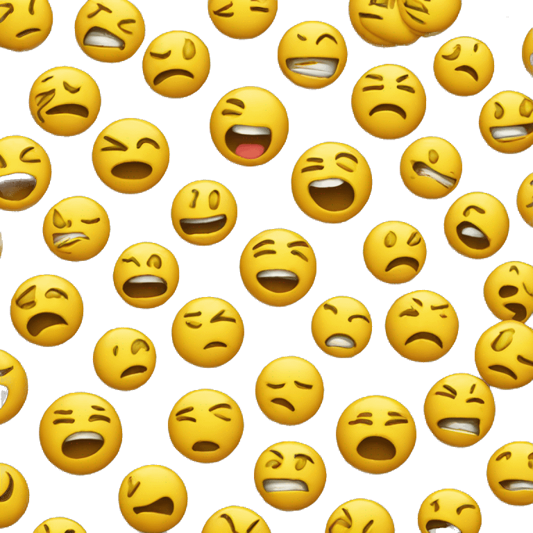 yellow emoji doing the rizz face emoji