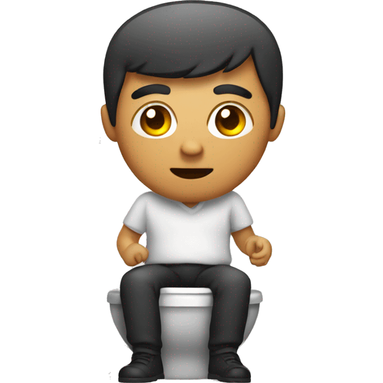 Man on toilet emoji