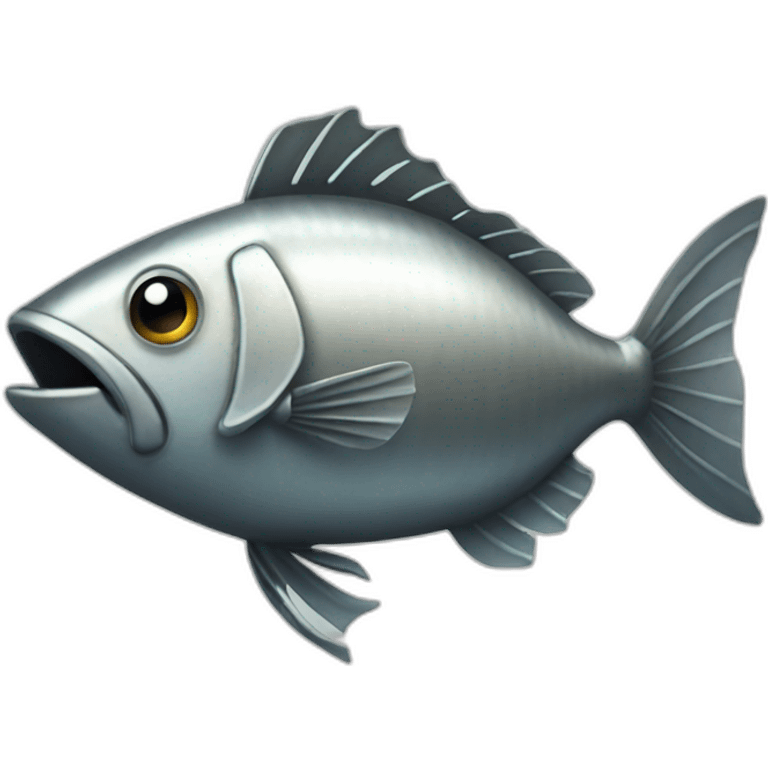 Metal fish emoji