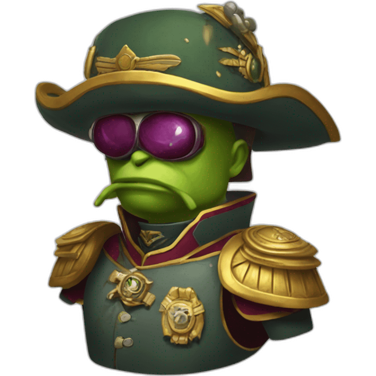 Warhammmer 40k Emperor but he's pepe emoji