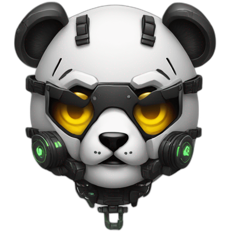 cyberpunk psycho panda emoji