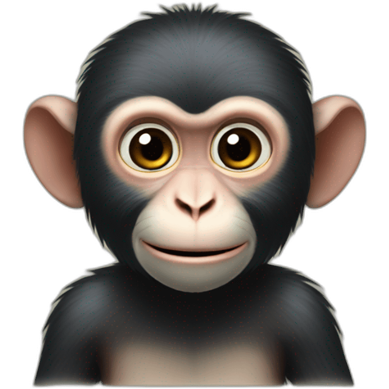 sumatran ratmonkey with teath emoji