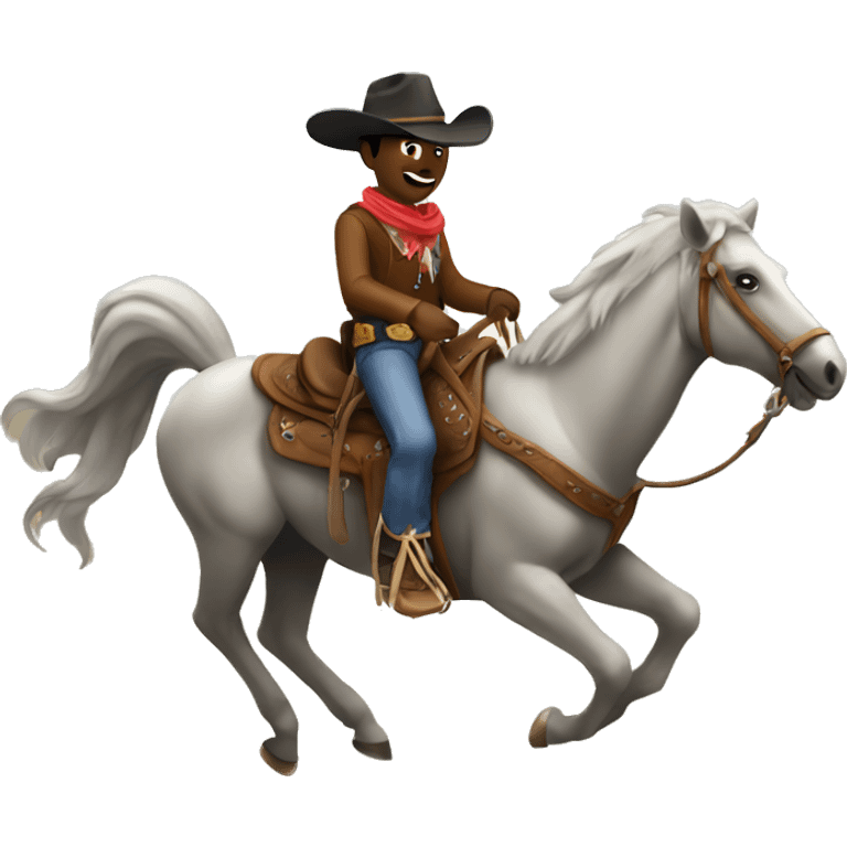 cowboy riding a horse emoji