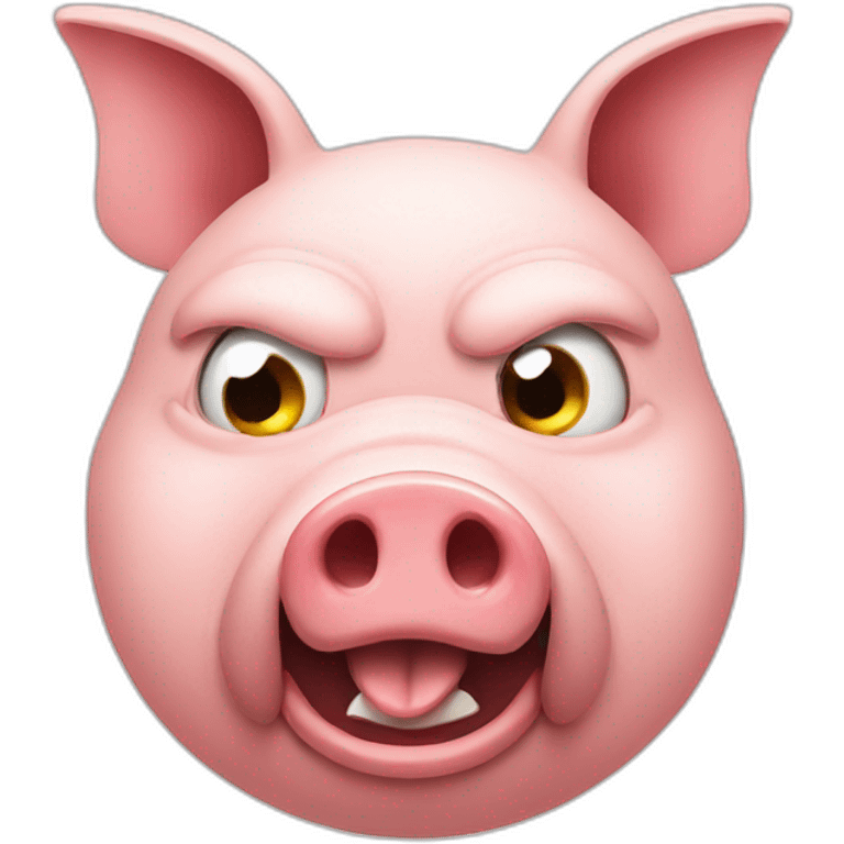 Angry pig emoji