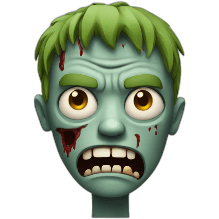 zombie unhappy emoji