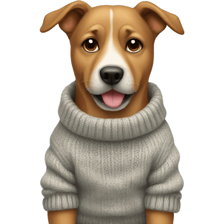 Dog with sweater emoji