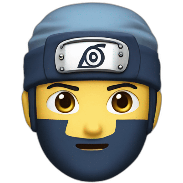 Naruto en train de faire un malaise emoji