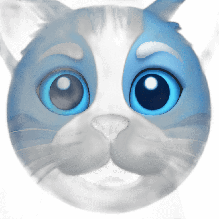 blue cat man face emoji