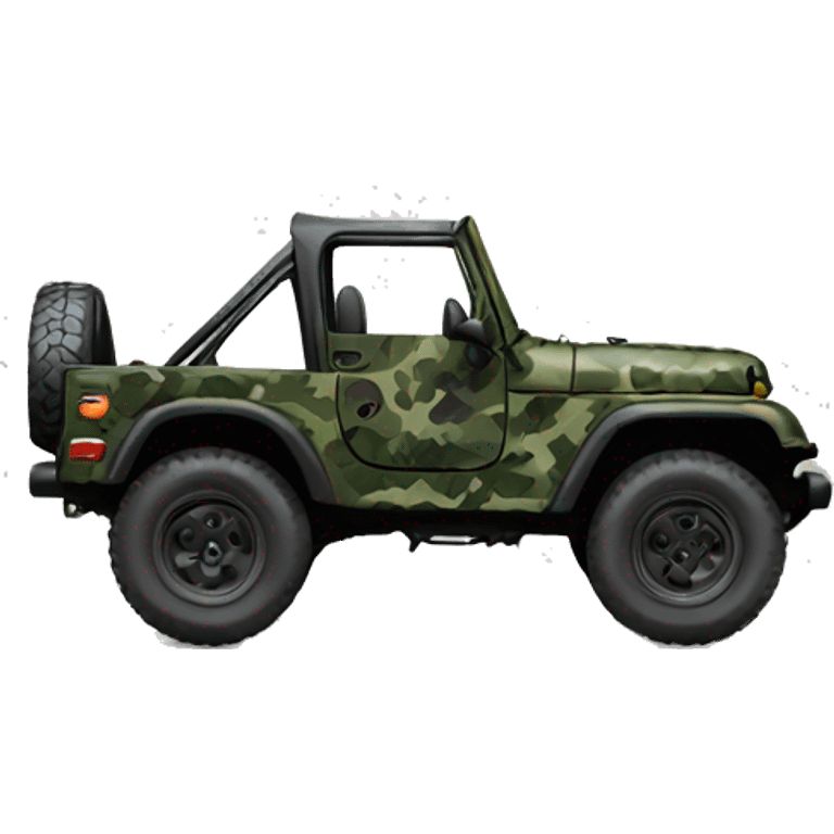 camo jeep emoji