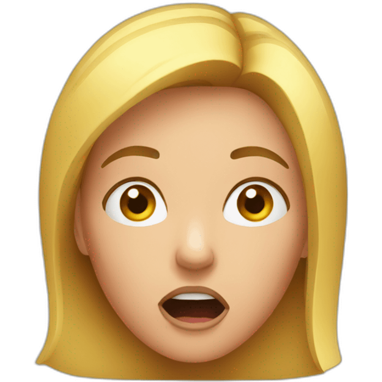 a women shocked emoji