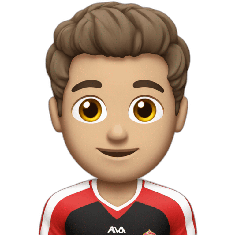 Chico con camiseta del Athletic de bilbao emoji