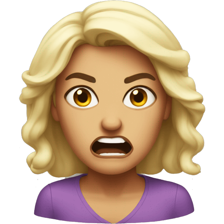 Super angry woman  emoji