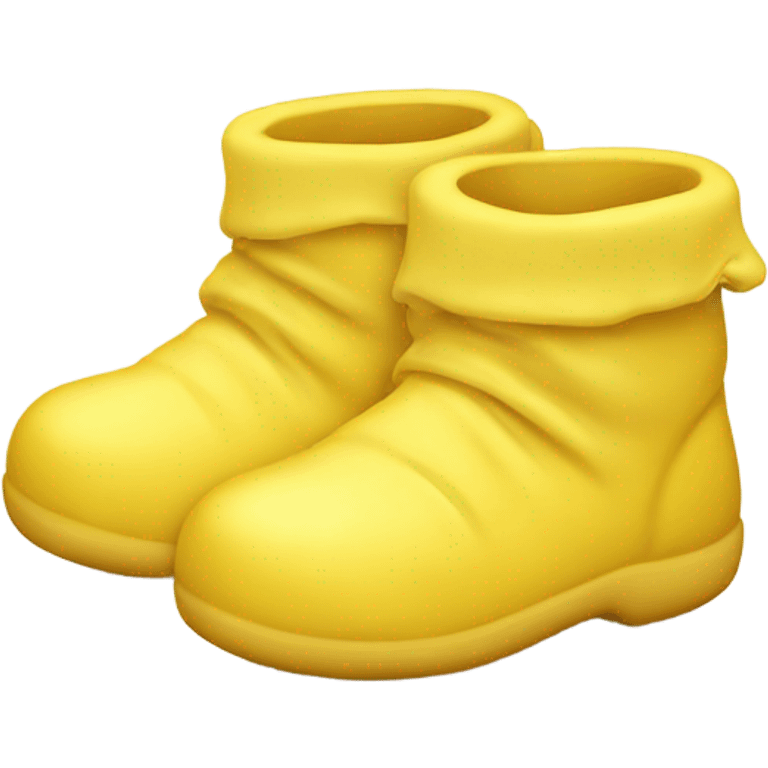 Yellow Baby bootie emoji