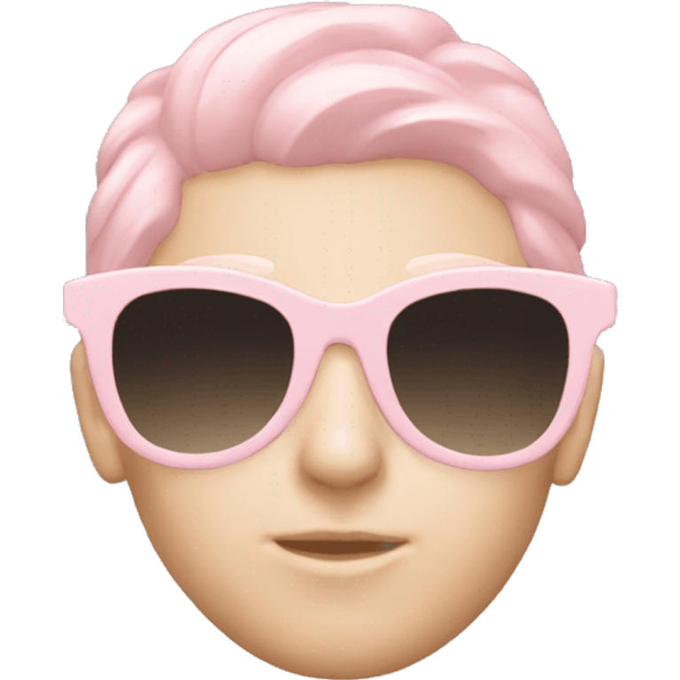 pastel pink sunglasses emoji