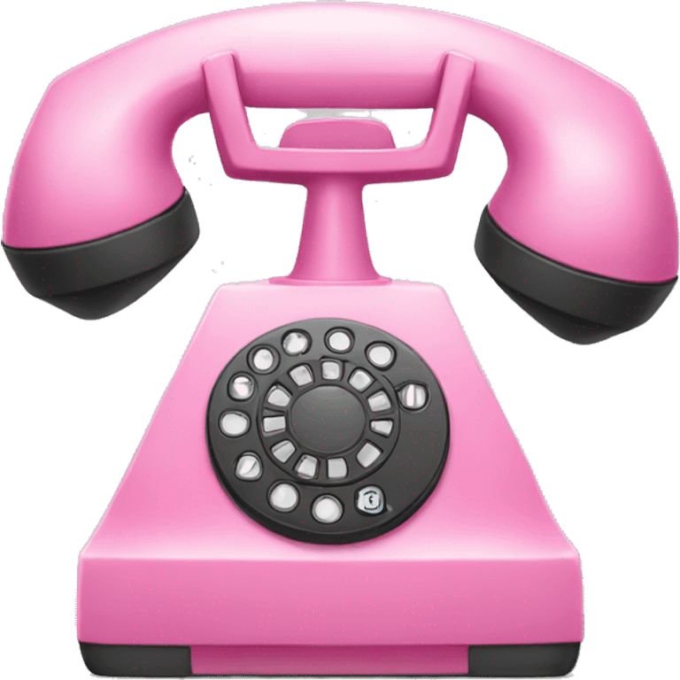 Pink telephone emoji