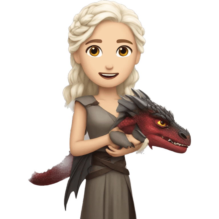 Daenerys with Drogon emoji