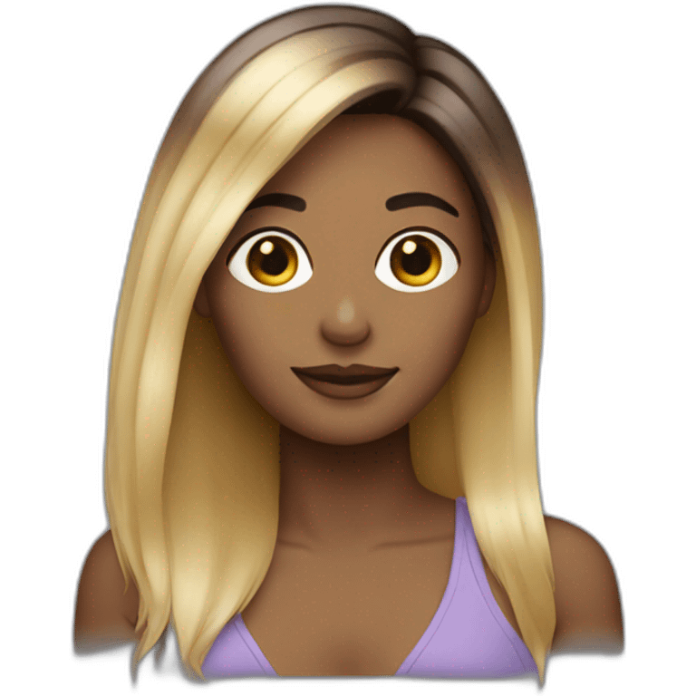  ombré hair woman emoji