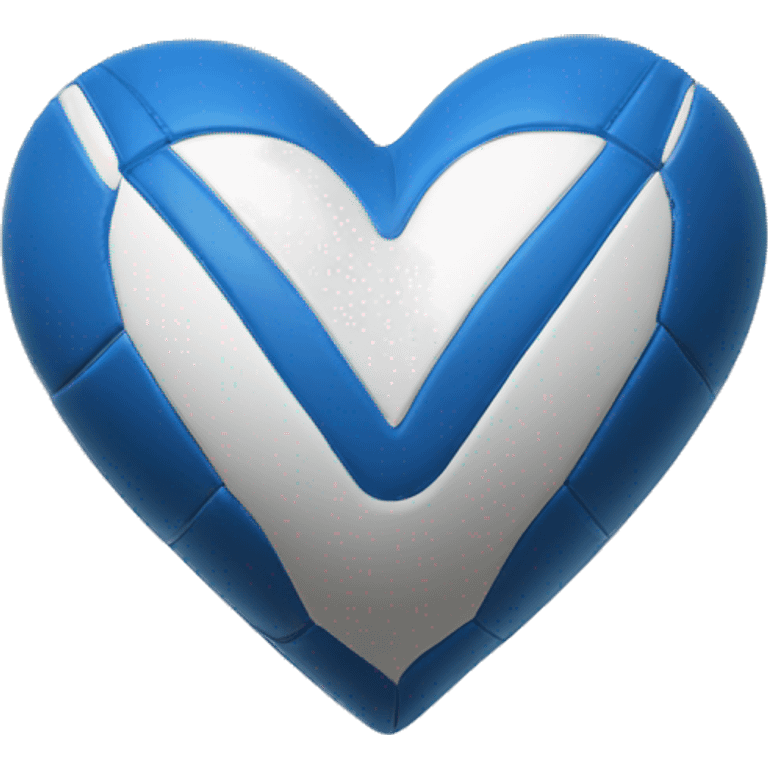 blu volley ball heart shaped  emoji