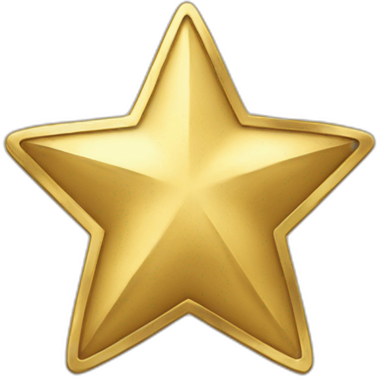 Coin gold star emoji