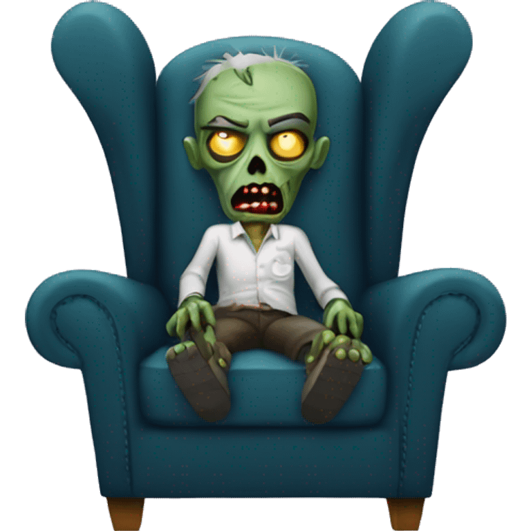 zombie in armchair emoji