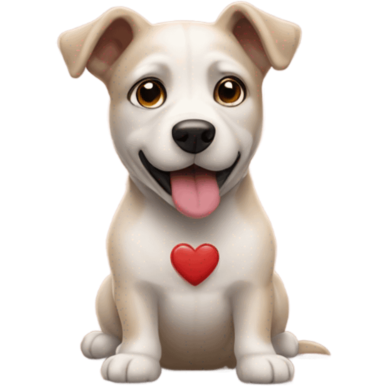 Perro enamorado emoji