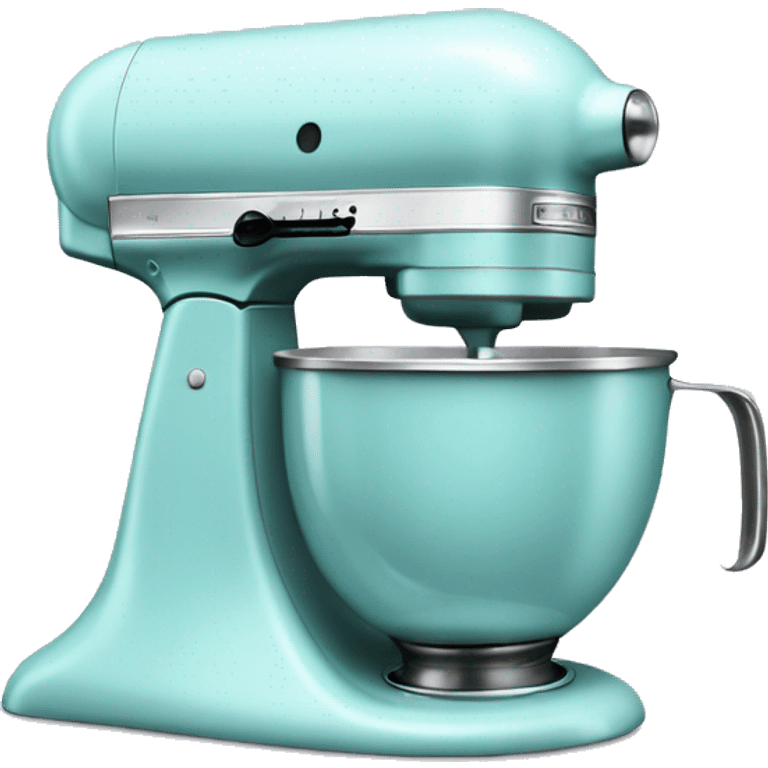 Pastel blue kitchen aid mixer  emoji