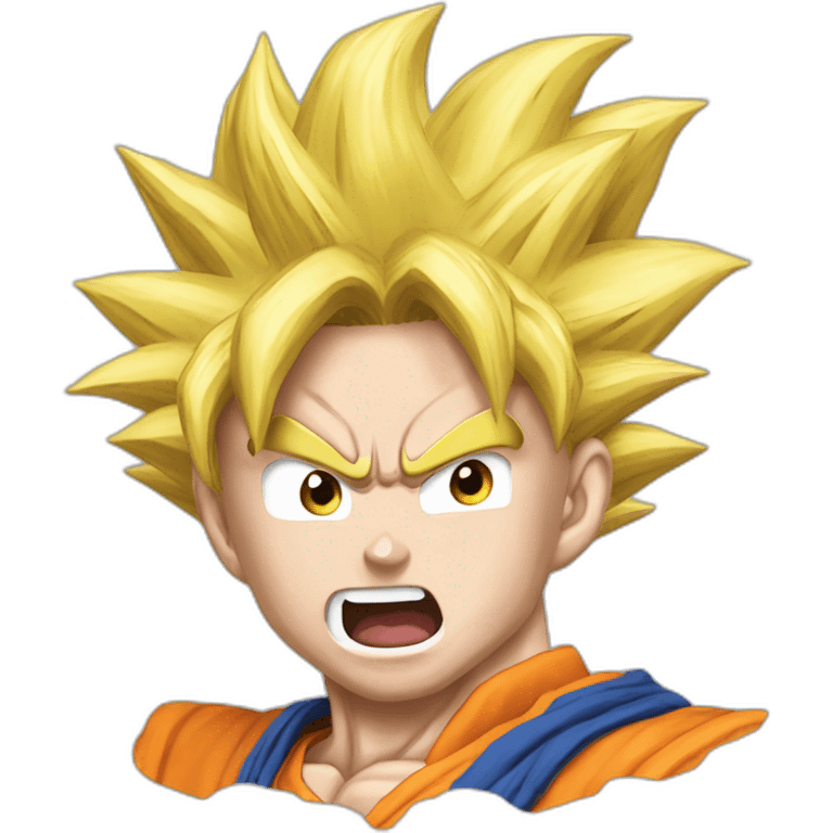 Goku lanzando kamehaha emoji