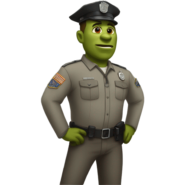 correctional officer shrek emoji