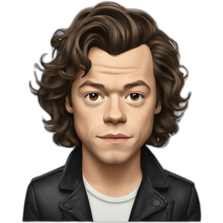 hyperrealist famous singer harry styles emoji