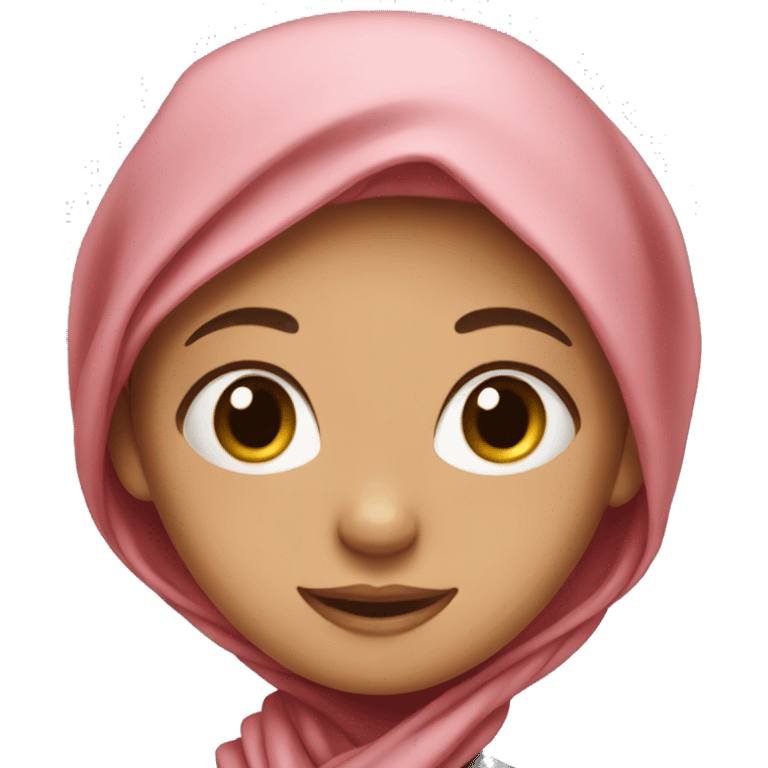 A girl with a head scarf  emoji