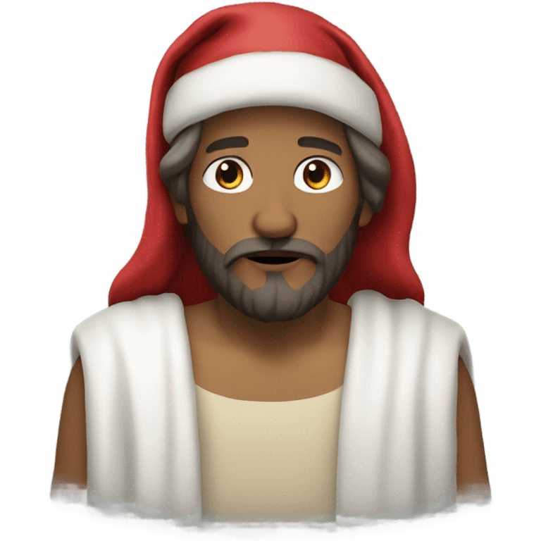 Jesus Christmas Santa emoji