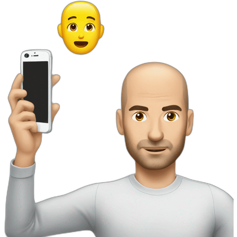 phone on head zidane emoji