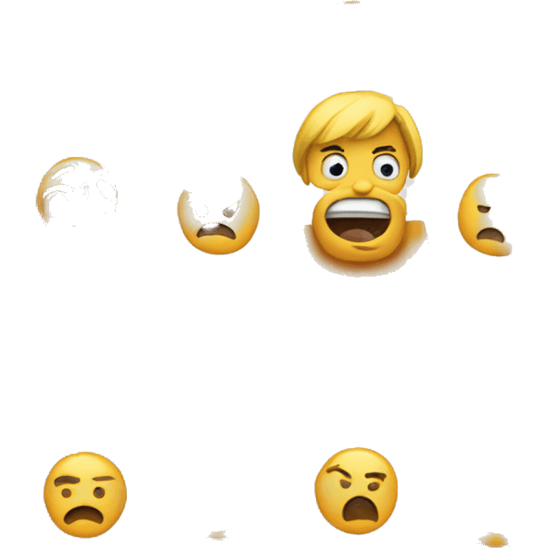 Confused emoji with questionmarks emoji