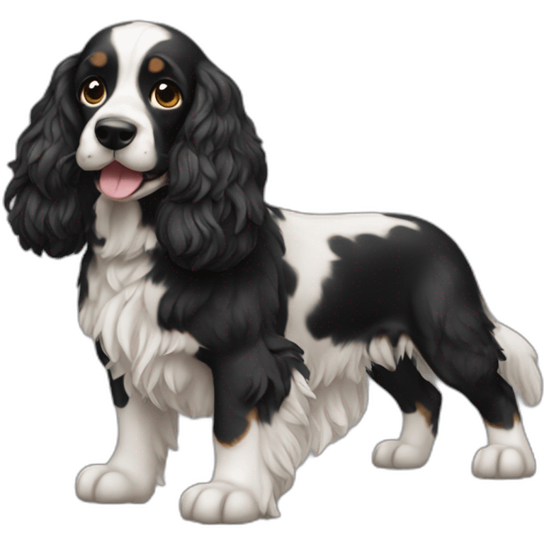 Dog cocker black emoji