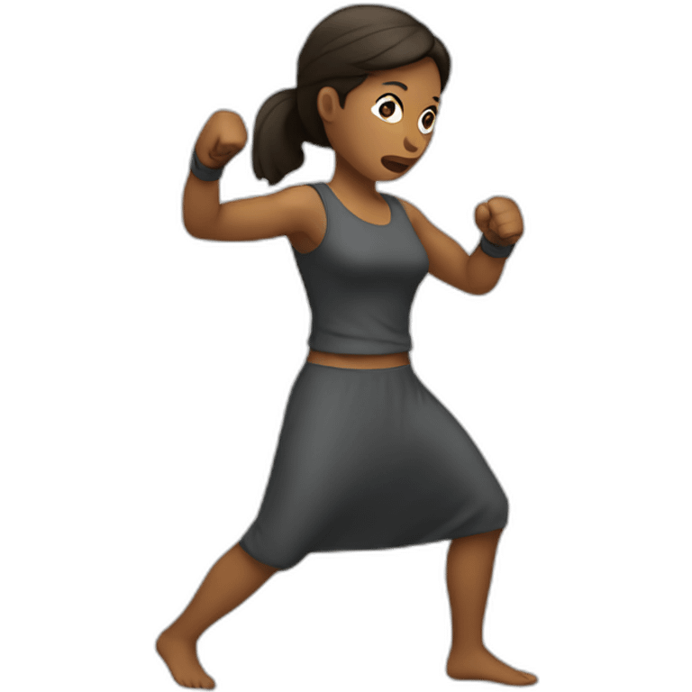 woman fighting emoji