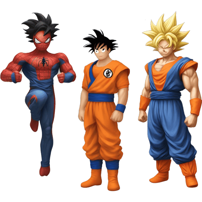 siderman and goku emoji