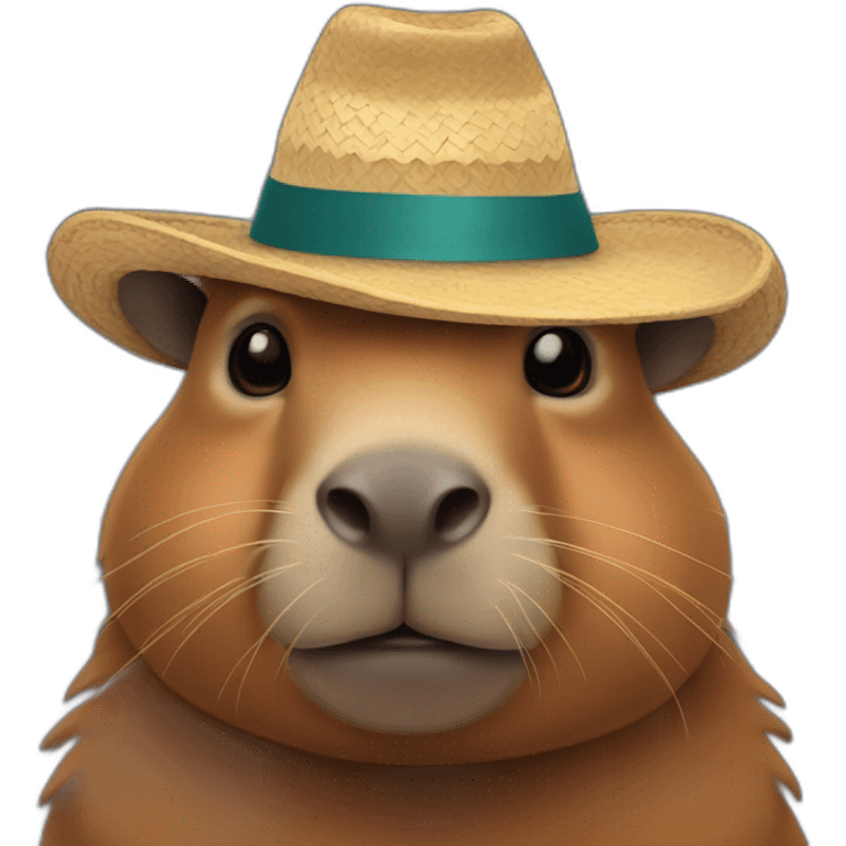 capibara con sombrero emoji