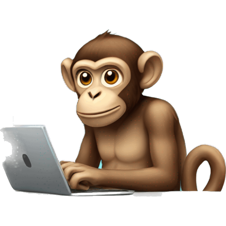 monkey working emoji