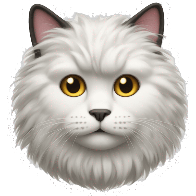 A fluffy cat emoji