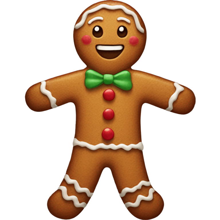 gingerbread man emoji