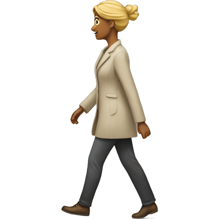 a woman walking  emoji