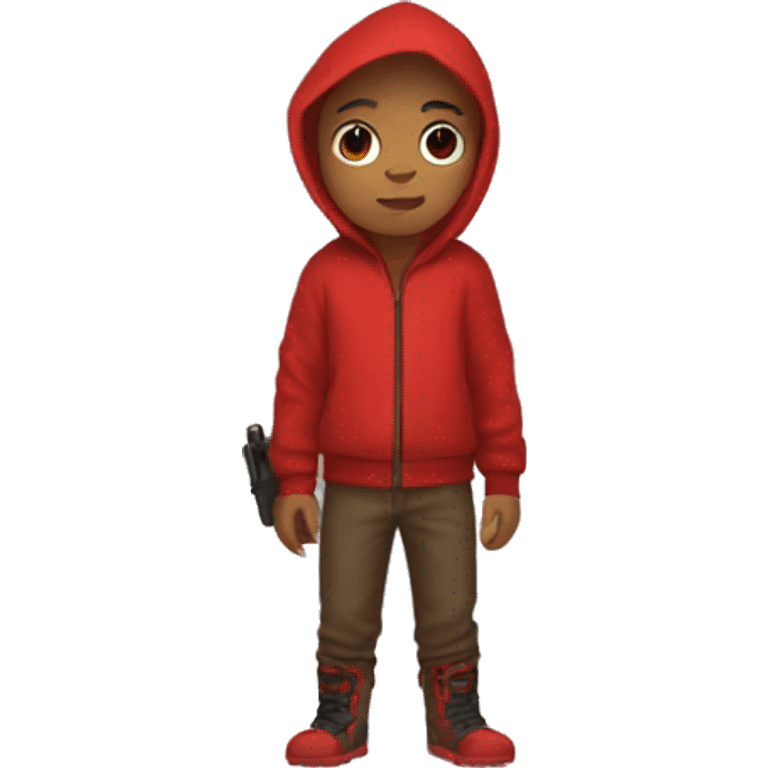 Boy in red hood emoji