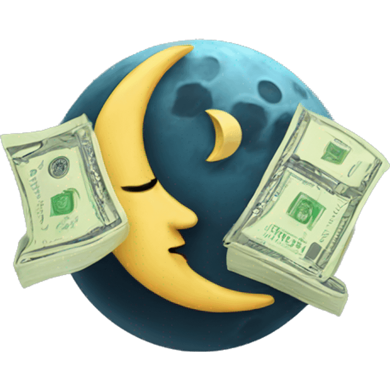 moon with money emoji