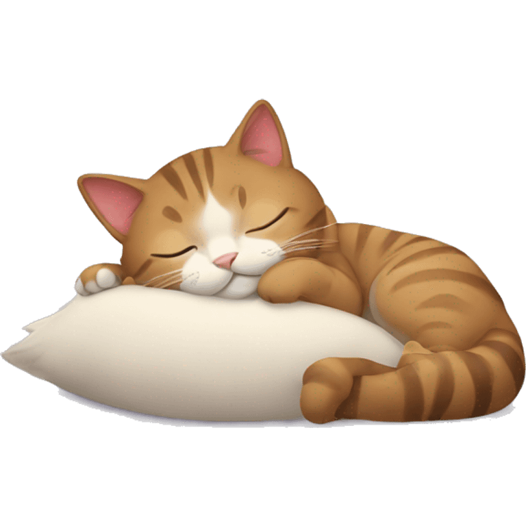 Cat sleeping emoji