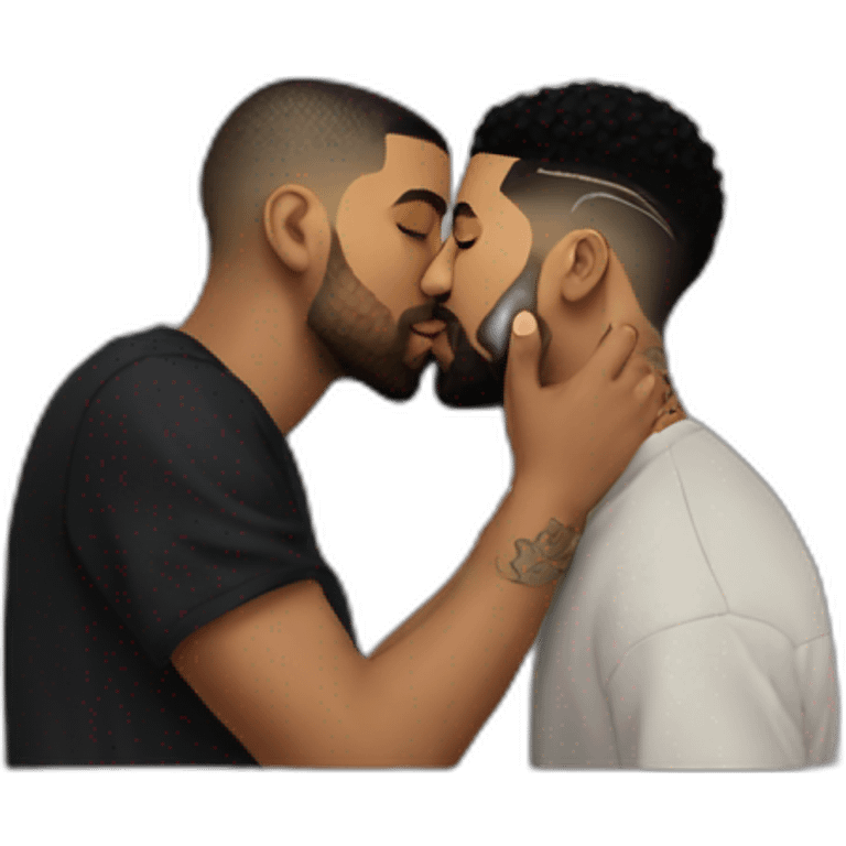 drake kissing 21 savage emoji