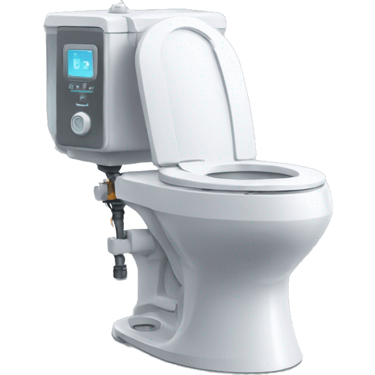 High tech robo toilet  emoji