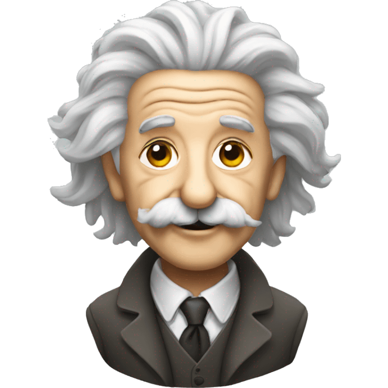 Albert Einstein with long beard emoji