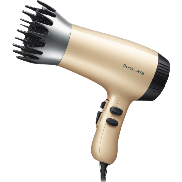 beige blow dryer for hair emoji