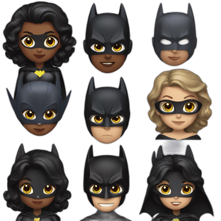 Batman with bat women  emoji