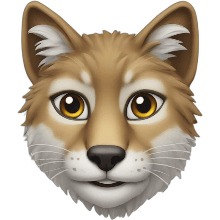 Chat sur loup emoji